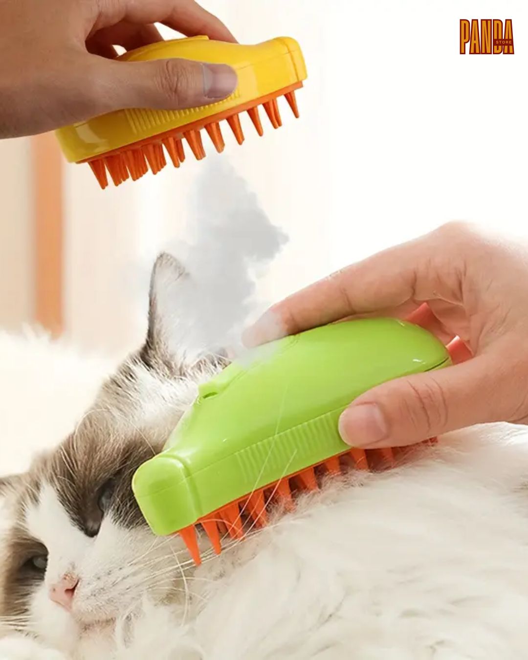 Cepillo de Vapor 3 en 1 para Mascotas